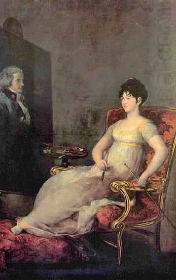 Francisco de Goya Portrat der Marquesa von Villafranca china oil painting image